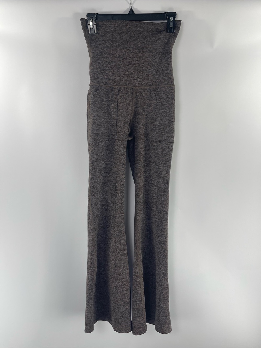 Offline by Aerie Women’s Brown The Hugger Foldover Flare High Rise Small Pants